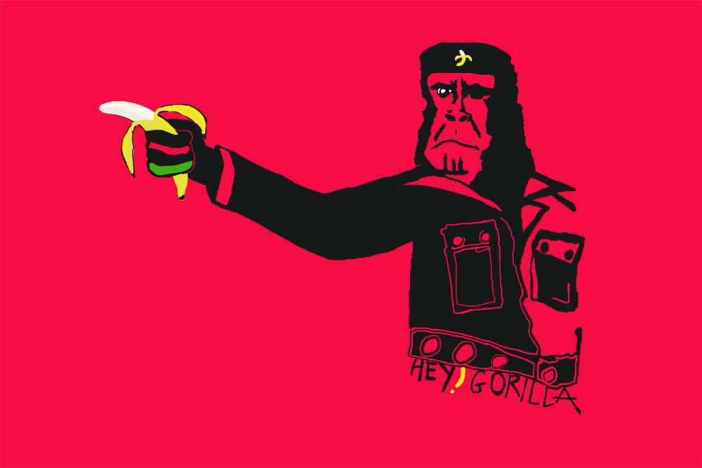 hey gorilla shot