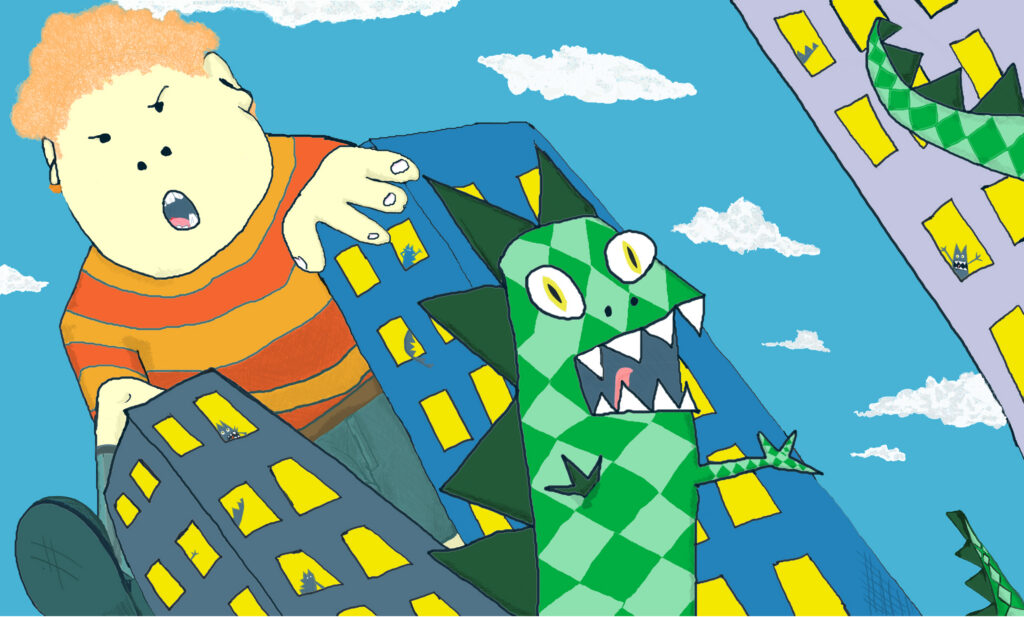 royzilla postcard
